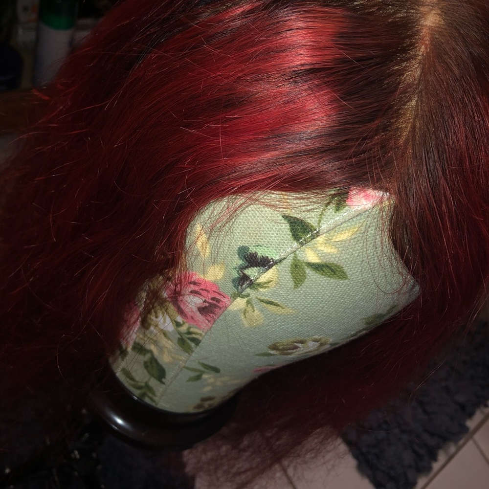 Red Lace front hair